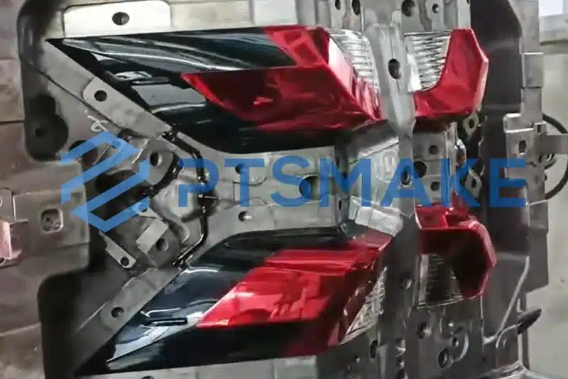 Automotive tail light production mold