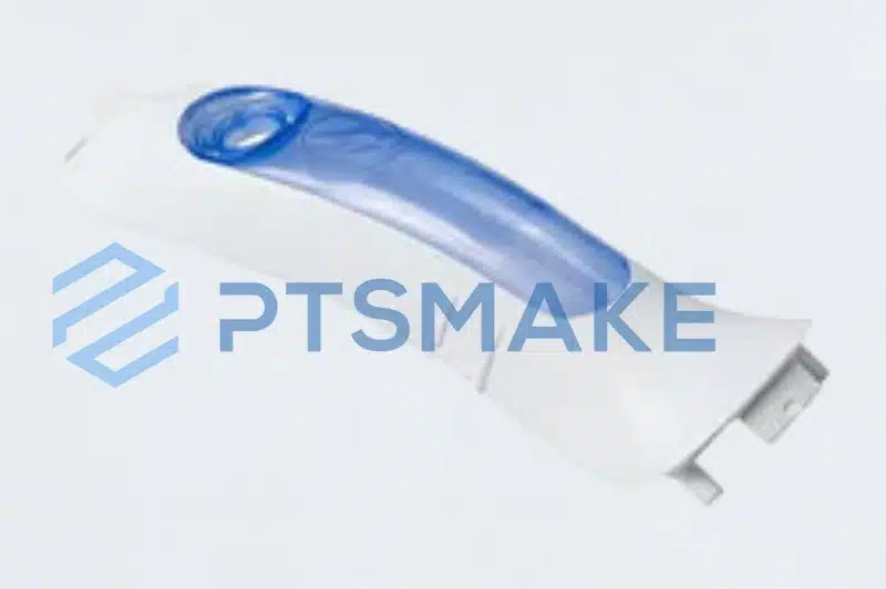 White and blue ergonomic handle design