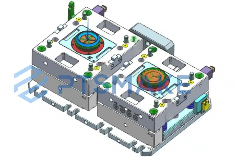 3D model of a complex 2K injection mold