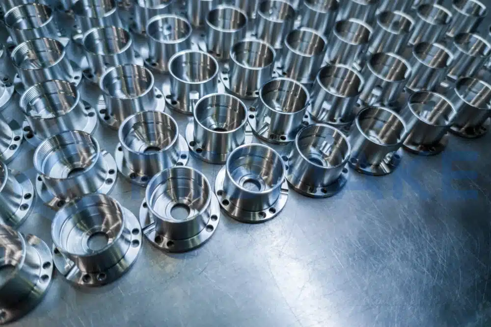 Collection of identical CNC machined components