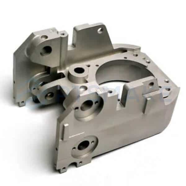 CNC-machined aluminum motor housing