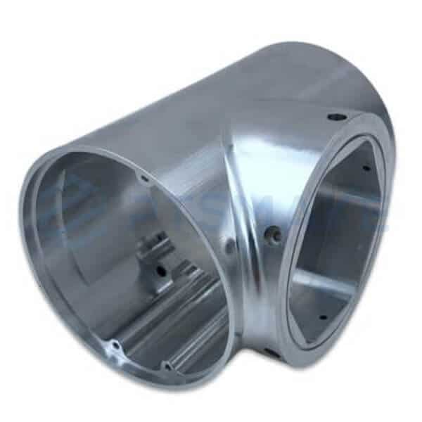 Cylindrical machined aluminum tube