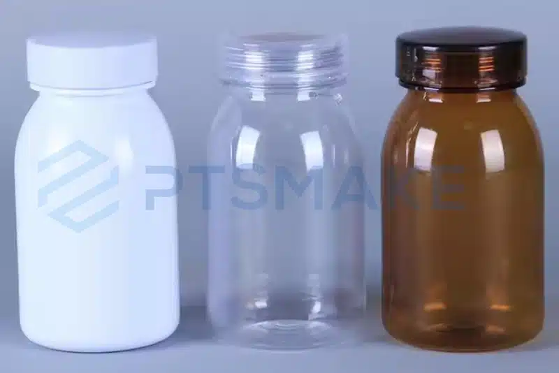 White, clear, and amber bottles