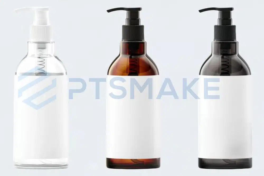 Assorted pump bottles