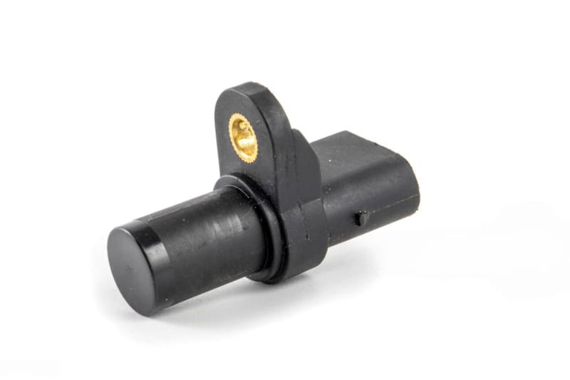 Black plastic automotive sensor with mounting bracket