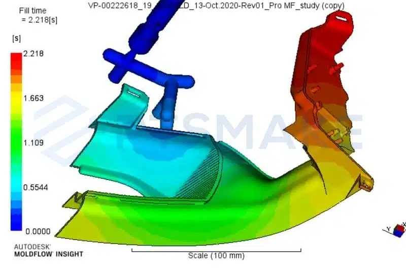 MoldFlow simulation analysis by PTSMAKE