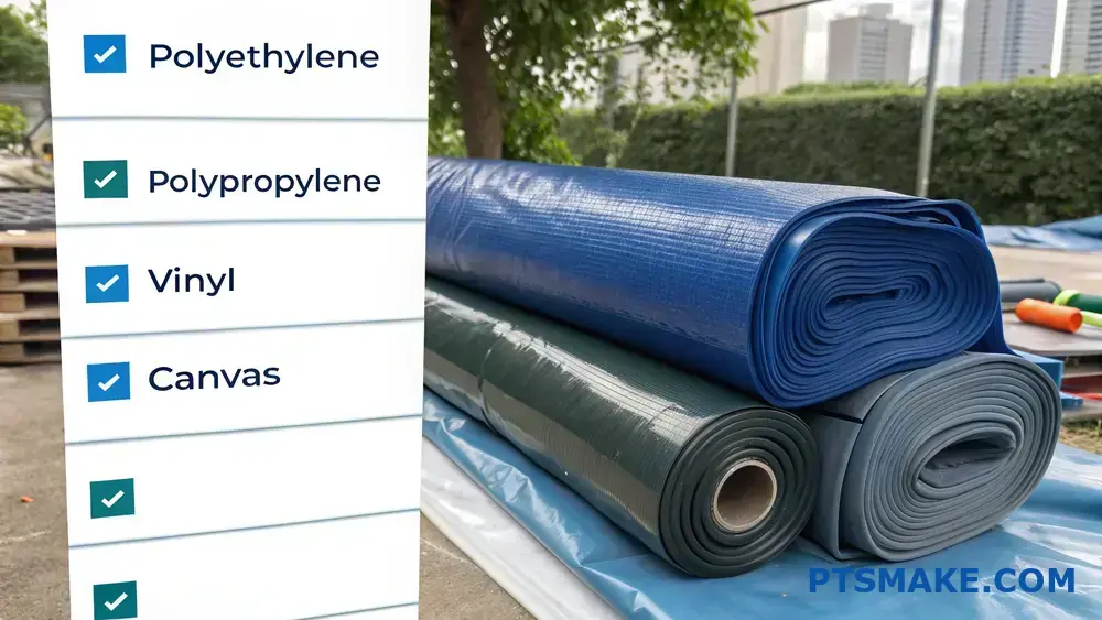 Différents types de matériaux de bâche Comparaison de la durabilité