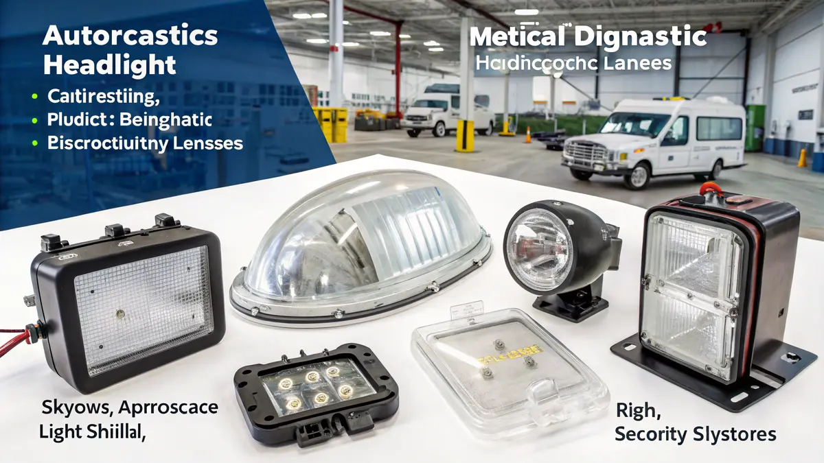 Polycarbonaat Onderdelen Gebruikt In Diverse Industrieën