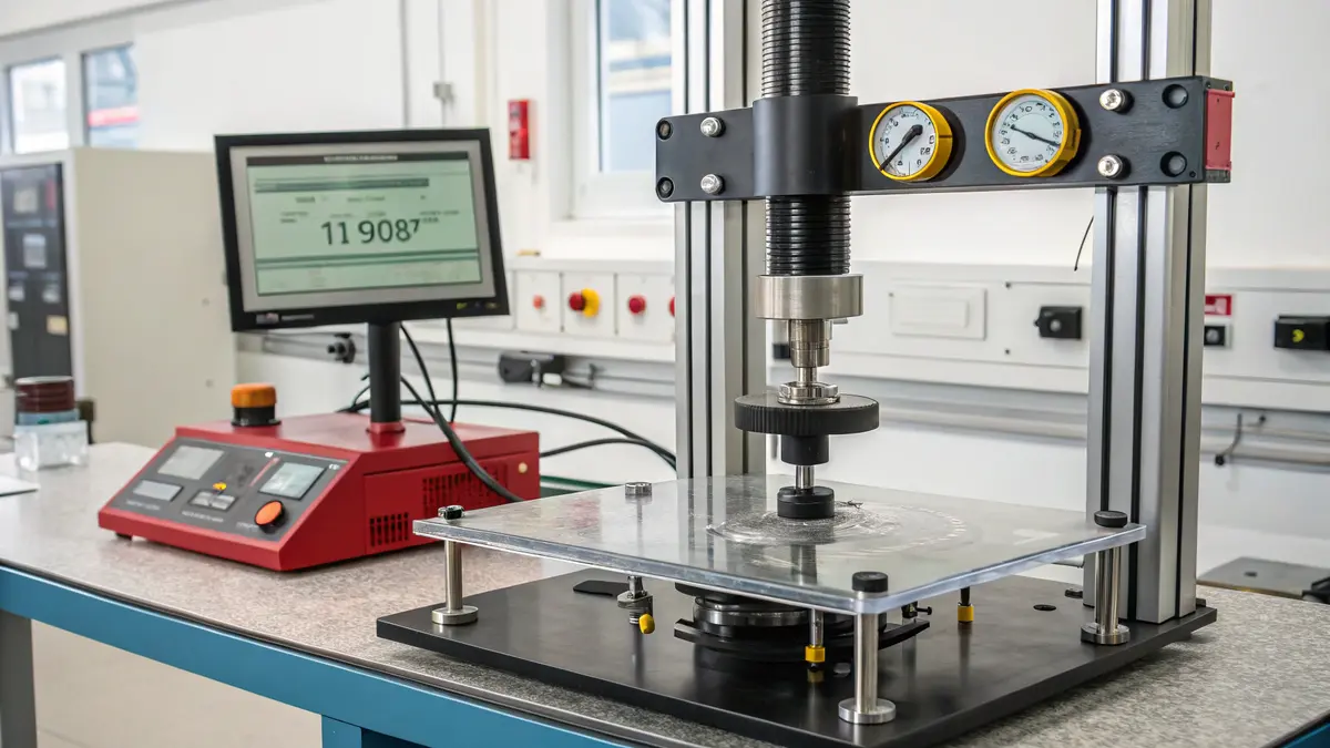Polycarbonaat breekkrachttest