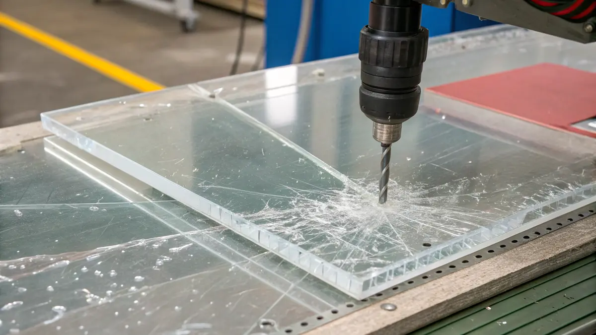 Polycarbonaat schokbestendigheidstest