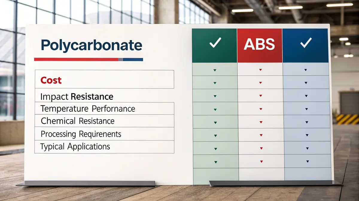 Vergelijking van de materiaaleigenschappen van polycarbonaat en ABS