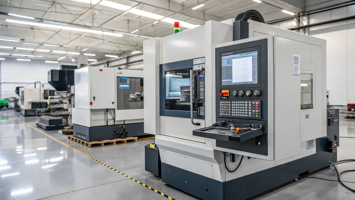 Modern CNC Machine With Digital Interface