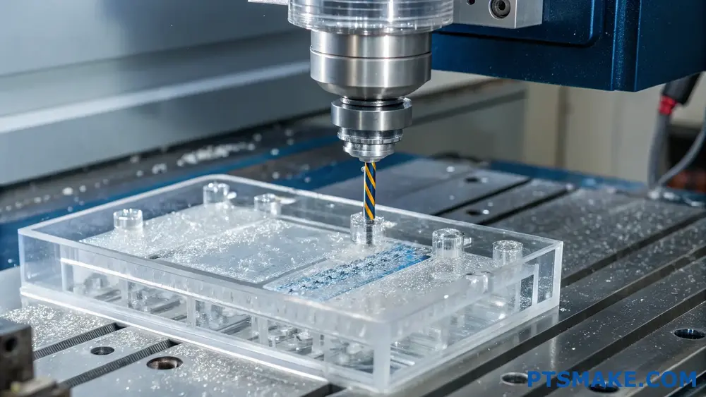 CNC-bearbetningsprocess för polykarbonat