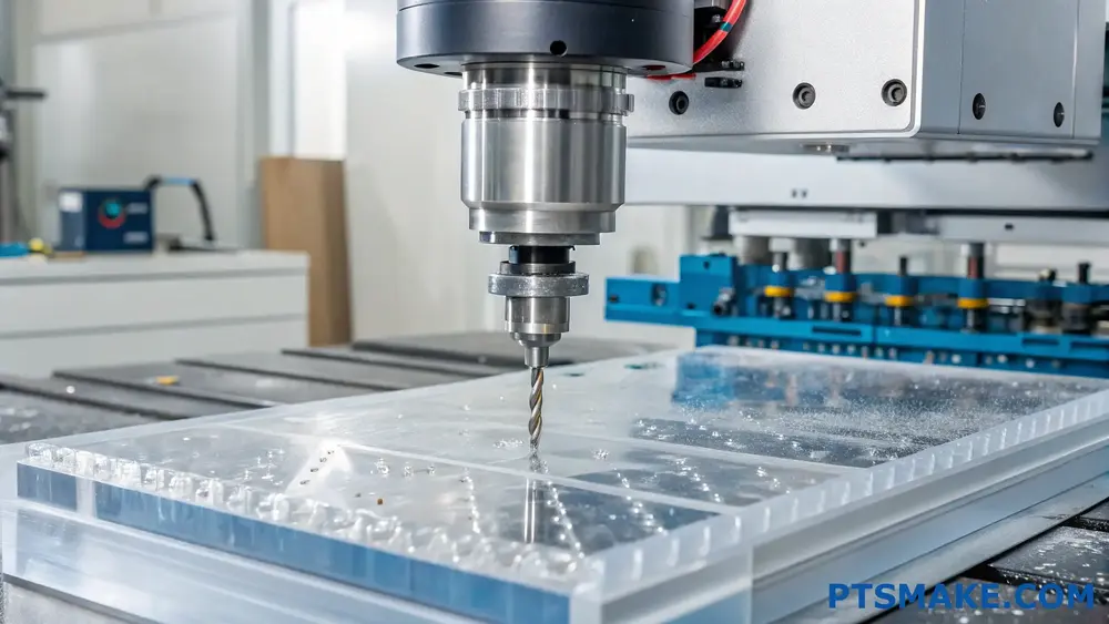 CNC-bearbetningsprocess för polykarbonat