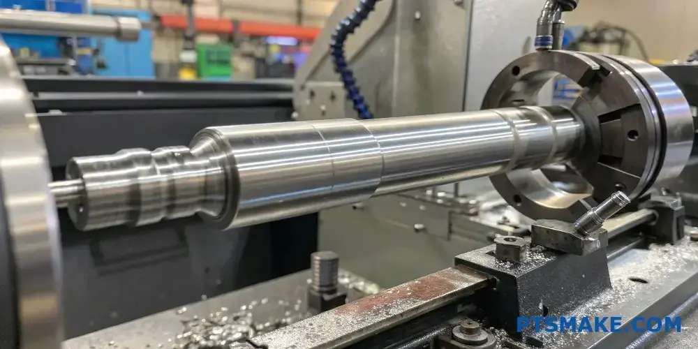 Tillverkningsprocess för CNC-bearbetad pumpaxel