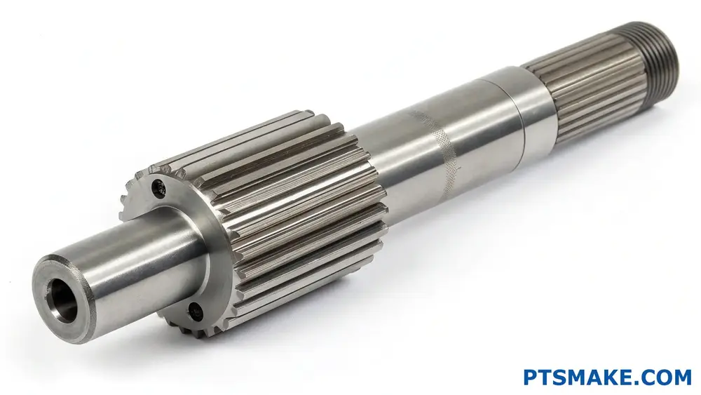 High-Quality Precision CNC Machined Metal Gear Shaft
