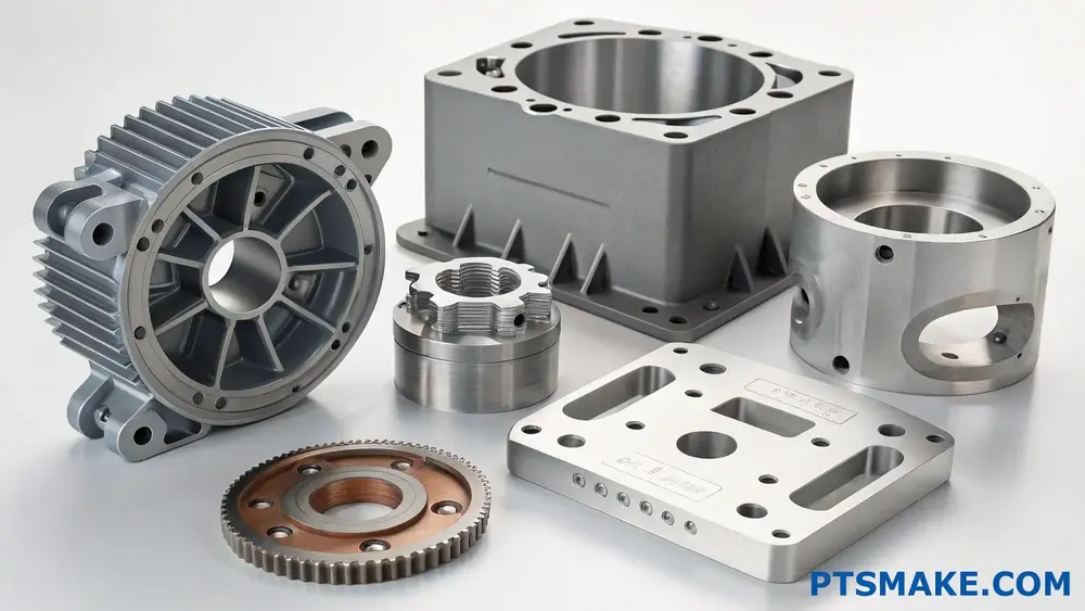 Various high-precision CNC machined metal components