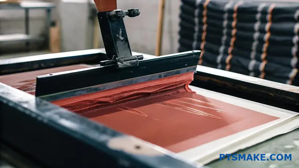 Silkscreentryckprocessen i aktion