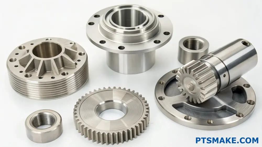 Precyzyjne elementy metalowe frezowane i toczone CNC