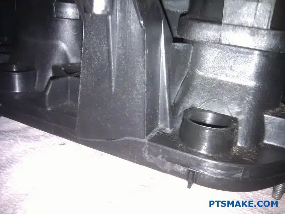 Cracked Plastic Manifold