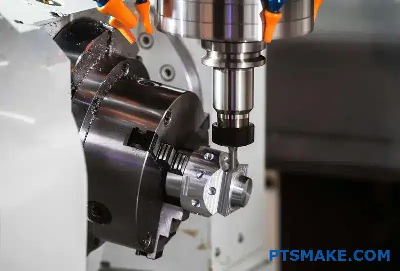 CNC lathe boring process