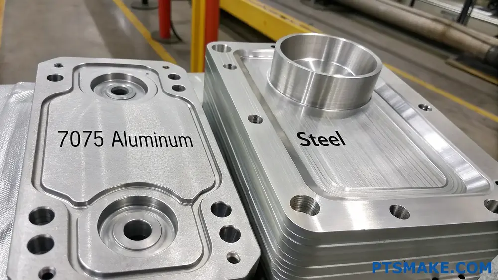 Composants CNC en aluminium 7075 et en acier