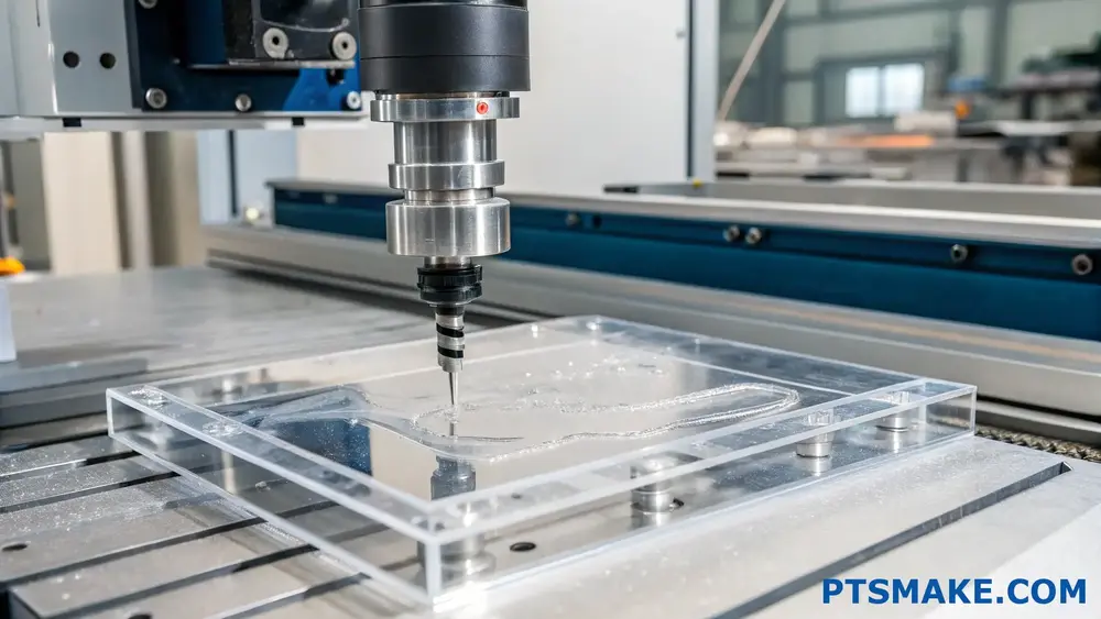 アクリルのCNCフライス加工