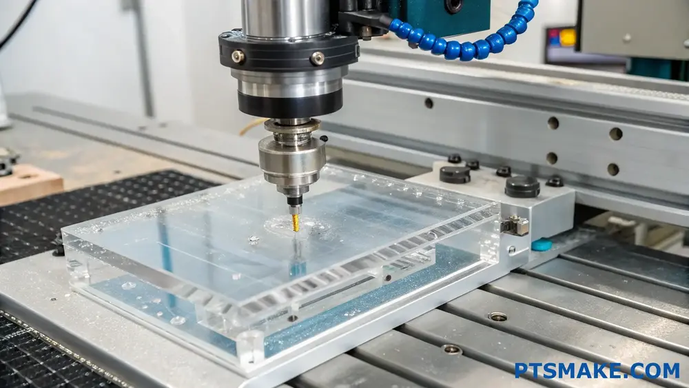 アクリルのCNCフライス加工