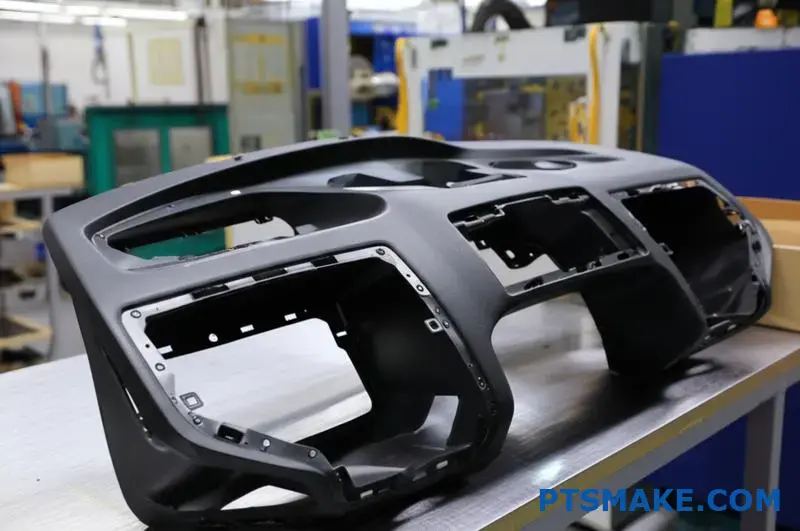 hoge kwaliteit grote kunststof spuitgieten voor auto dashboard component