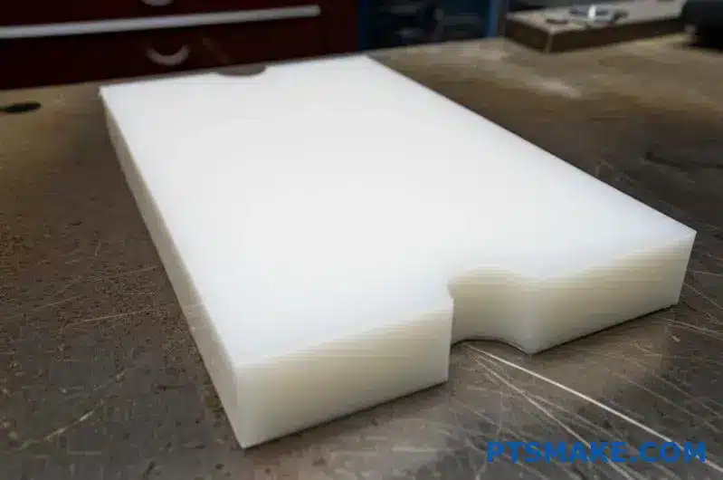 Nauwkeurig bewerkte UHMWPE-component met glad oppervlak en slagvastheid