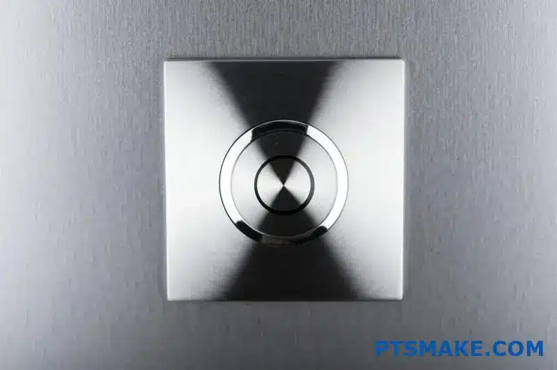 stainless steel infrared sensor button on control panel