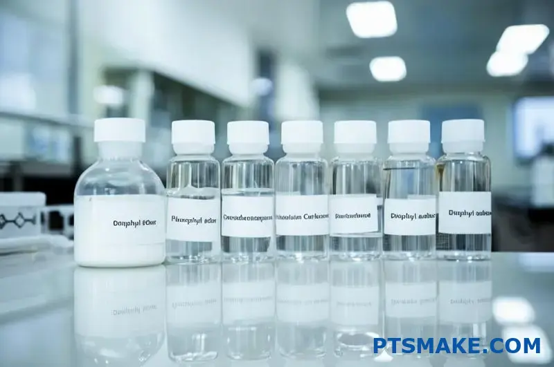 Prodotti chimici di elevata purezza utilizzati per la produzione di polimeri PEEK sul banco di laboratorio
