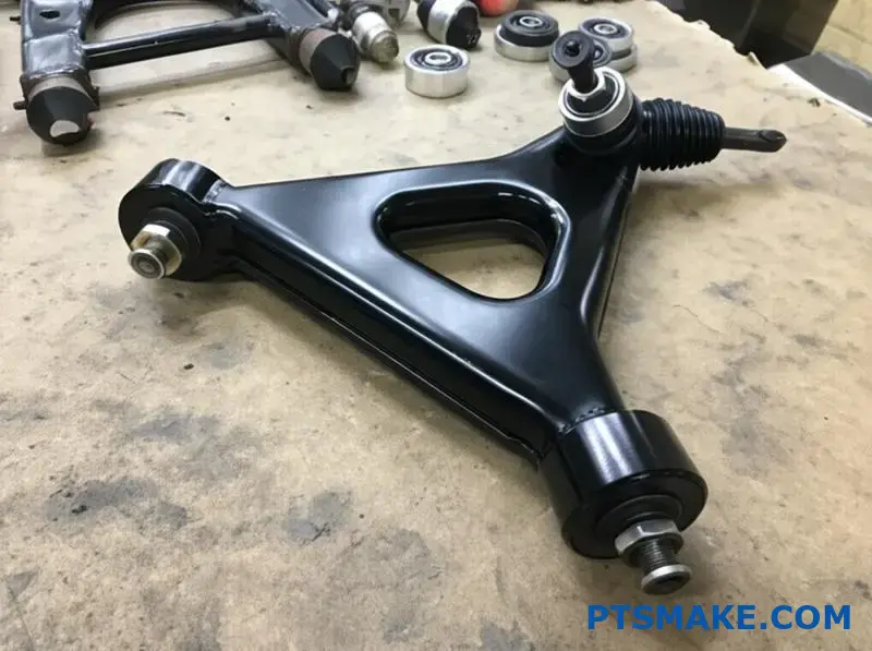 brazo de control ajustable de alto rendimiento con opciones de casquillo y puntos de ajuste