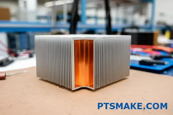 high-performance copper and aluminum composite heat sink with layered design