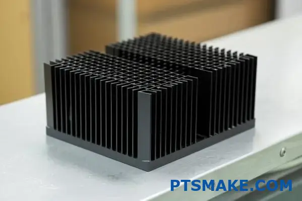 Disipador de calor de aluminio extruido con aletas verticales para la refrigeración de la electrónica