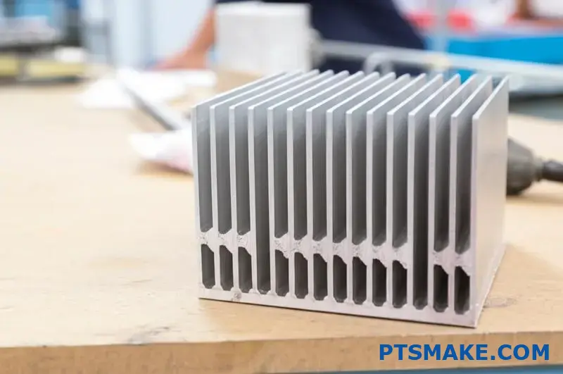 Silver aluminum heat sink with fins for electronics cooling