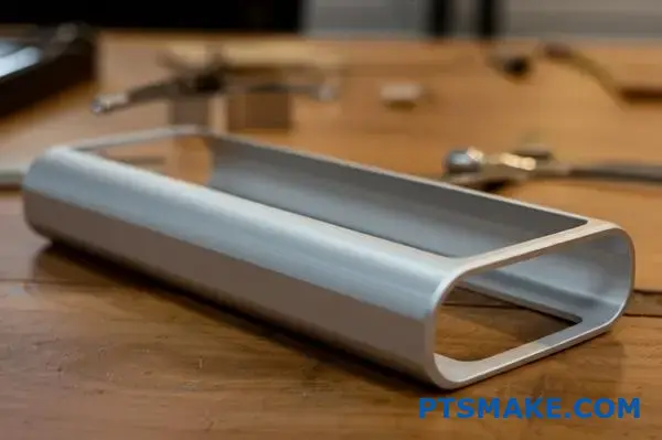 Durable aluminum speaker housing with smooth machined finish