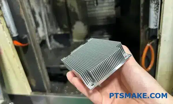 Disipador térmico preciso de aluminio extruido con acabado cepillado suave