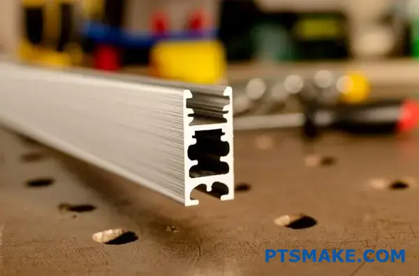 مقطع ألومنيوم ألومنيوم LED مبدد للحرارة مع شريط ضوئي مثبت على مقعد الورشة