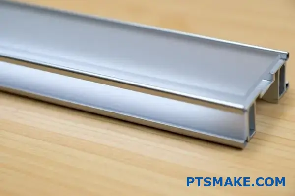 شريط إضاءة شريطي من الألومنيوم LED ذو موزع بلوري من الألومنيوم