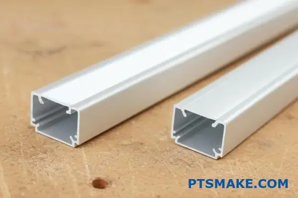 ملفات تعريف قنوات LED مختلفة توضح العرض الداخلي والأعماق الداخلية