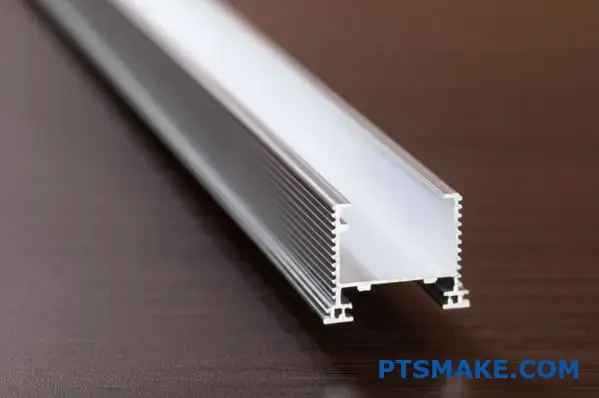 شريط LED بقناة من الألومنيوم مع زعانف تبريد لتبديد الحرارة