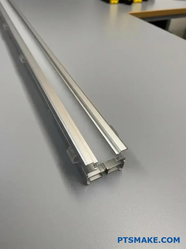 LED de montagem saliente Perfil de alumínio com difusor de luz fosco