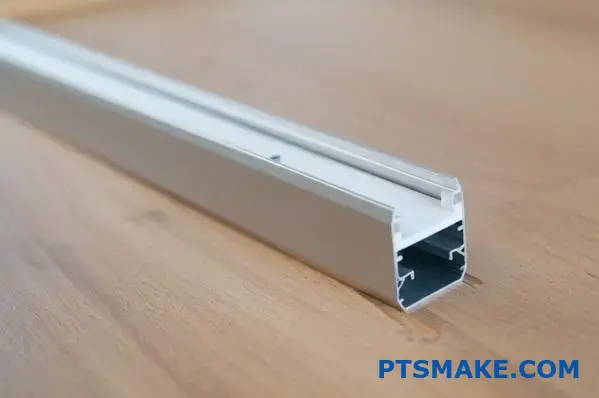 Canal de LEDs com fita que se encaixa na ranhura da superfície embutida