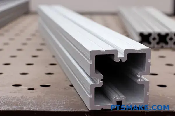 Large thick-wall t slot aluminum profile used in structural design