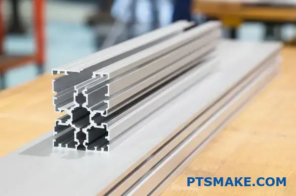 Custom aluminum extrusion profile with complex slots by extrusion manufacturer