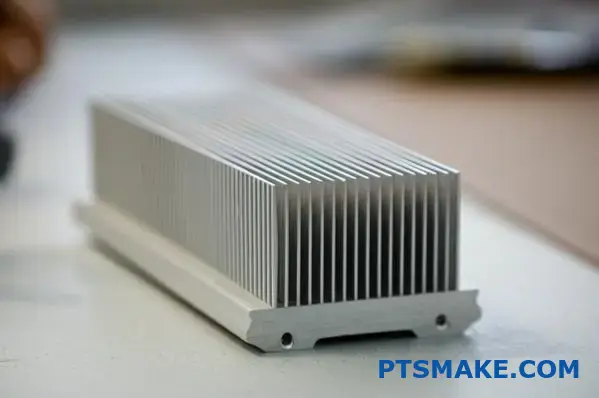 Custom aluminum heat sink with intricate fins for thermal management applications