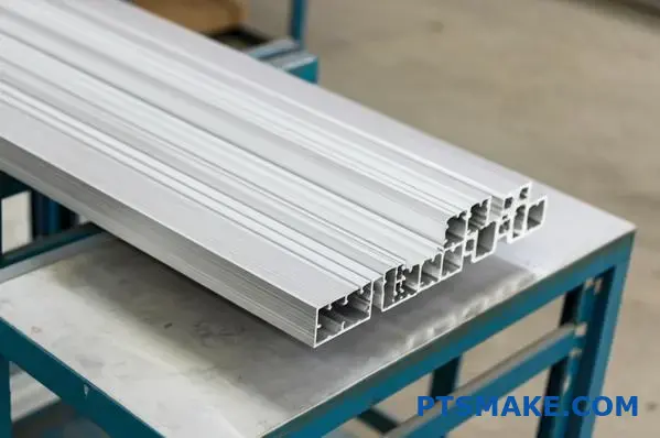 silver custom aluminum profiles 6061 alloy with brushed surface finish