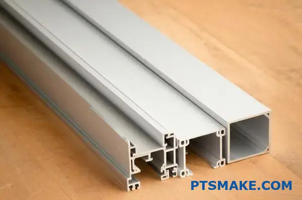 Custom silver aluminum extrusion profiles with brushed finish for precision manufacturing projects